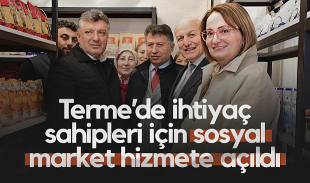 Terme’de İhtiyaç Sahipleri İçin Sosyal Market Hizmete Açıldı