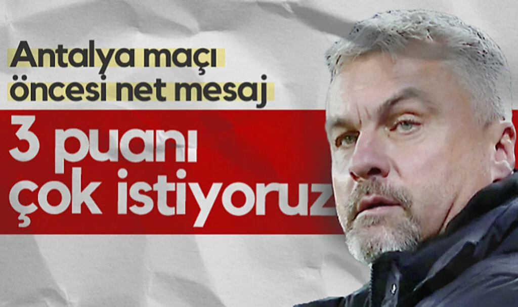 Antalyaspor Maçı Öncesi Samsunspor Teknik Direktörü Reis'ten Net Mesaj: 3 Puanı Çok İstiyoruz