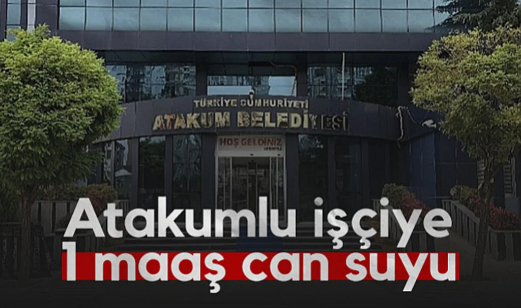 Atakum Belediyesi'nden İşçiye 1 Maaş Can Suyu