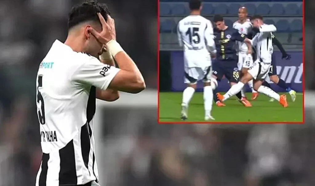 Beşiktaşlı Tayyip Talha Kırmızı Kartla Tarihe Geçti