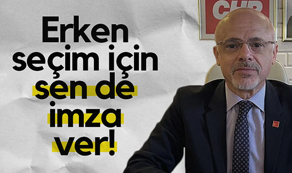 CHP Samsun İl Başkanı Mehmet Özdağ: Erken Seçim İçin Sen de İmza Ver!