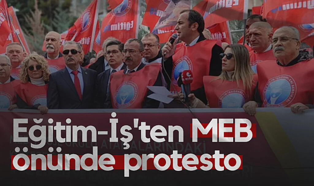 Eğitim-İş'ten MEB Önünde Proje Okulu Protestosu
