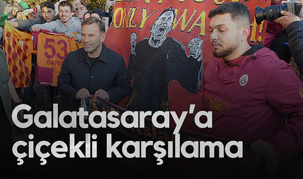 Galatasaray Samsun’da Çiçeklerle Karşılandı