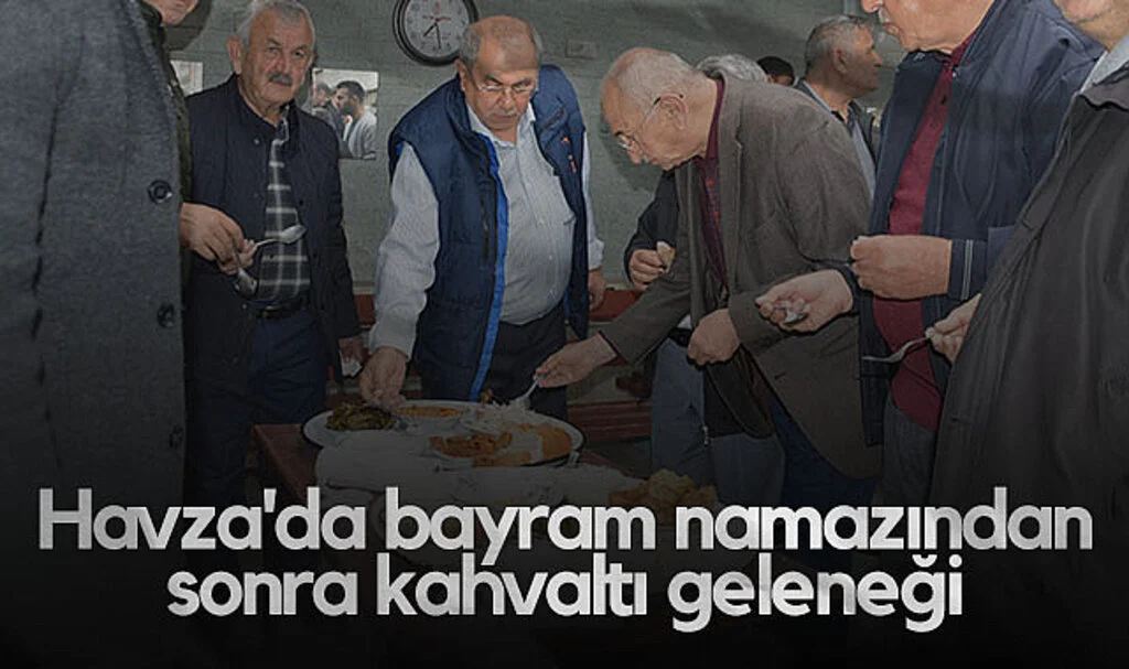 Havza'da Bayram Namazından Sonra Kahvaltı Geleneği