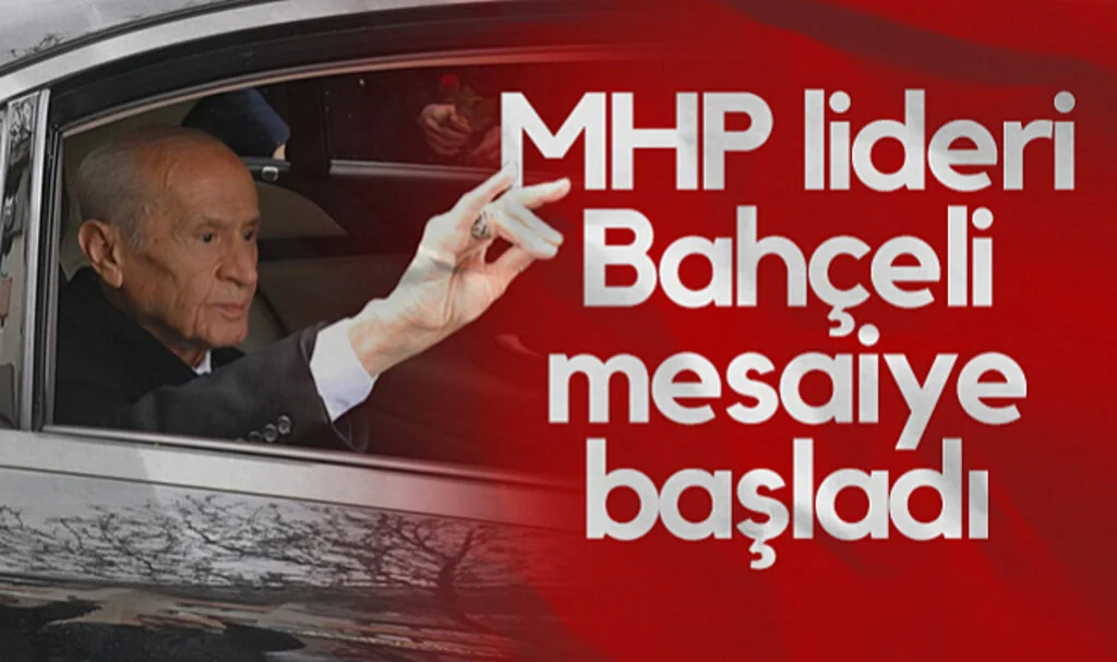 MHP Lideri Devlet Bahçeli Mesaiye Başladı