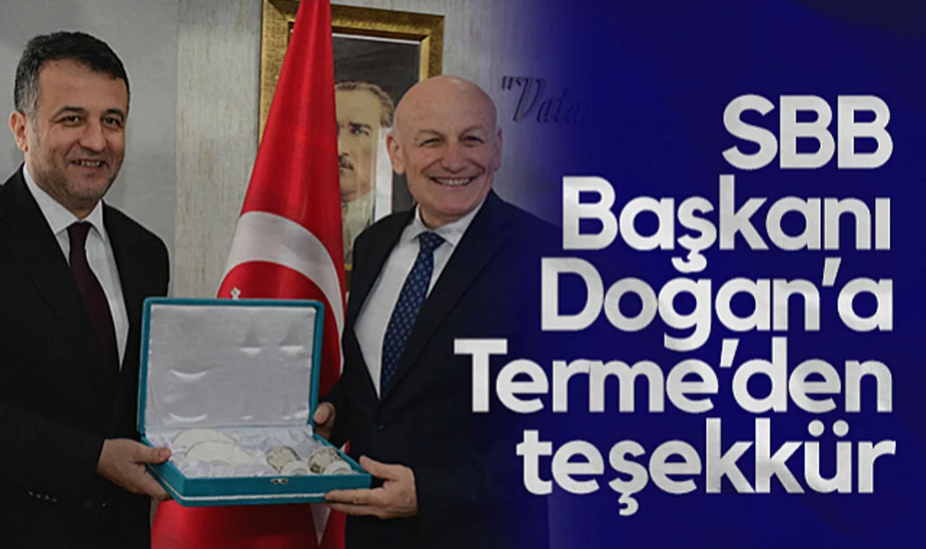 Samsun Büyükşehir Belediye Başkanı Halit Doğan’a Terme’den Teşekkür