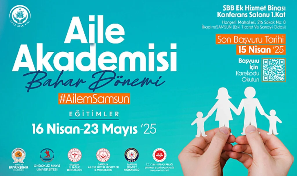 Samsun'da Aile Akademisi Bahar Dönemi Başlıyor