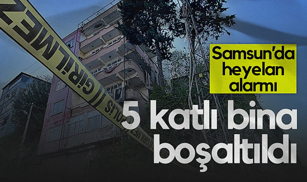Samsun'da Aynı Bölgede İkinci Heyelan: 5 Katlı Bina Boşaltıldı