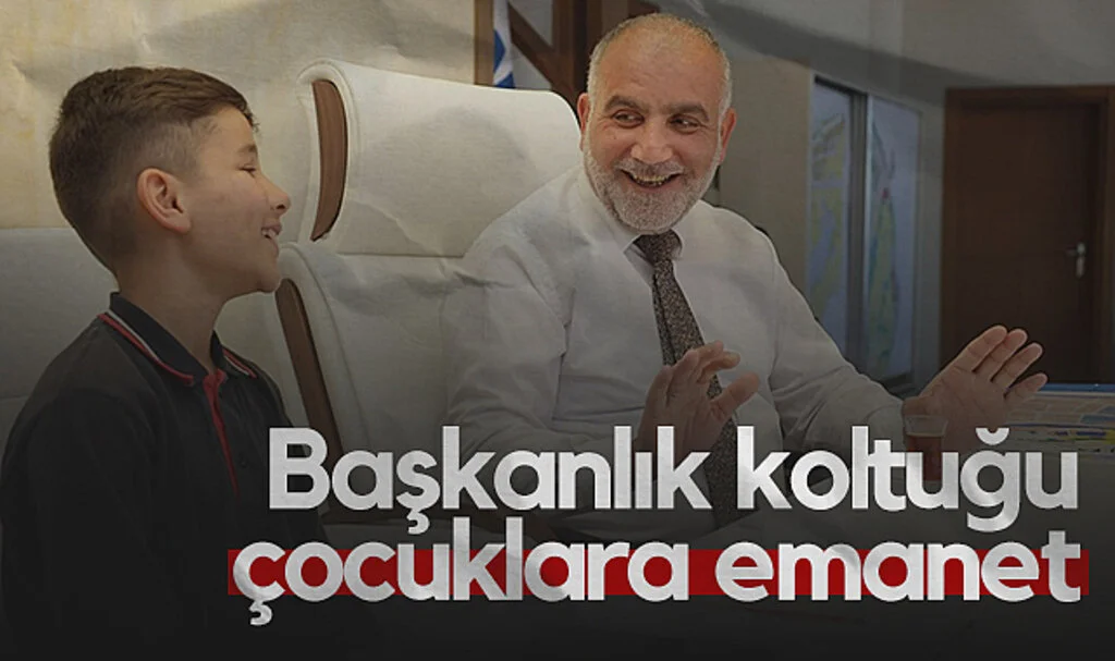 Samsun'da Başkanlık Koltuğu Çocuklara Emanet
