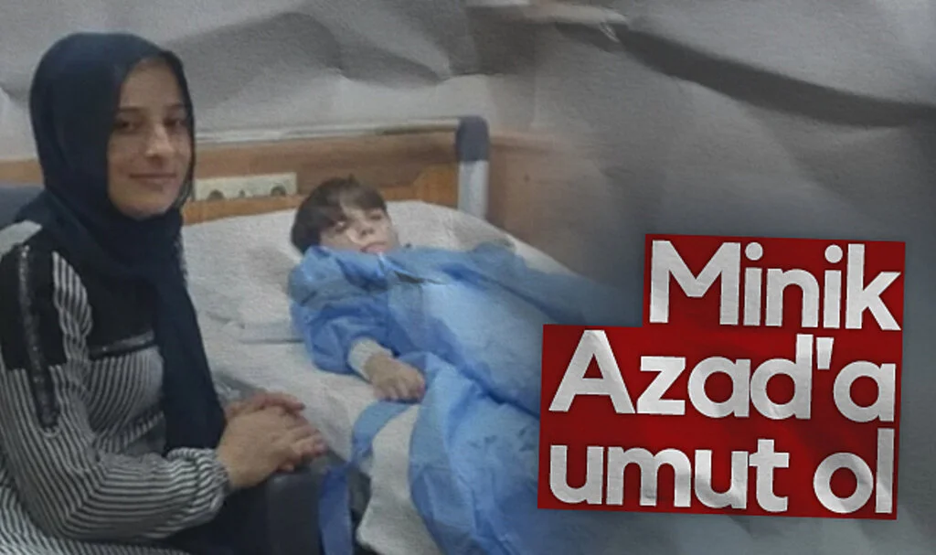 Samsun'da Beyninde Tümör Olan Minik Azad İçin Destek Bekleniyor