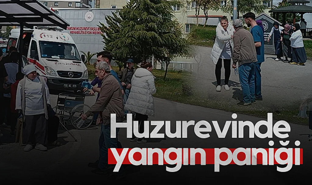 Samsun'da Huzurevinde Yangın Paniği