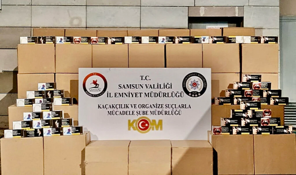 Samsun’da Kaçak 1.9 Milyon Makaron Yakalandı