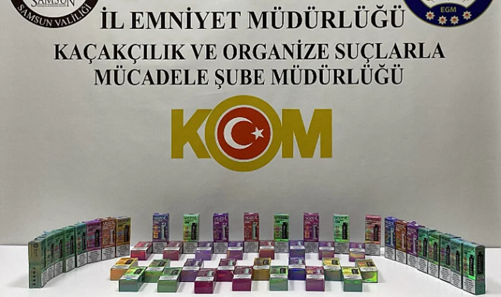 Samsun'da Kaçak Elektronik Sigara Operasyonu