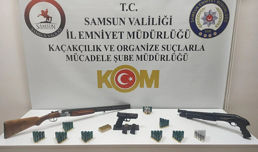 Samsun’da Kaçak Silah Operasyonu: 1 Gözaltı