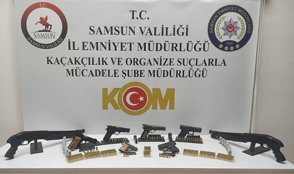Samsun’da Kaçak Silah Operasyonu: 2 Gözaltı