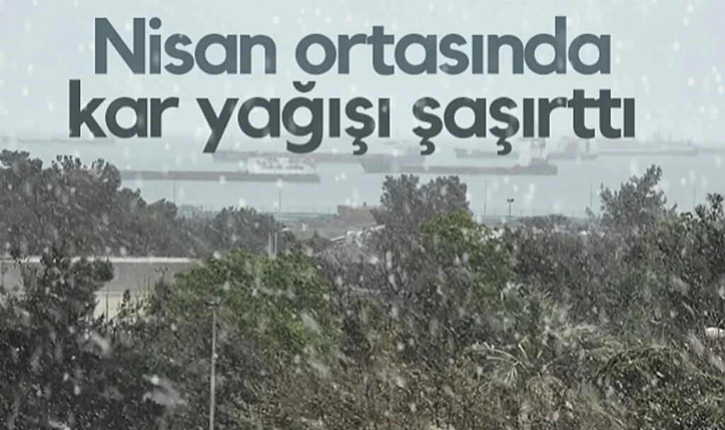 Samsun'da Nisan Ortasında Kar Yağışı Şaşırttı