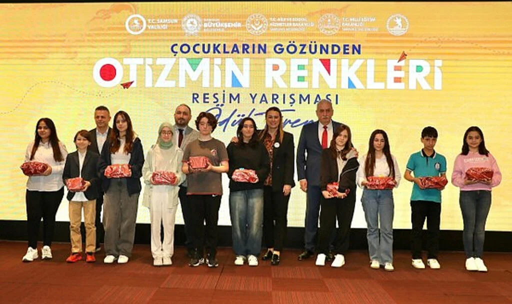 Samsun’da Otizm Temalı Resim Yarışmasında Ödüller Verildi