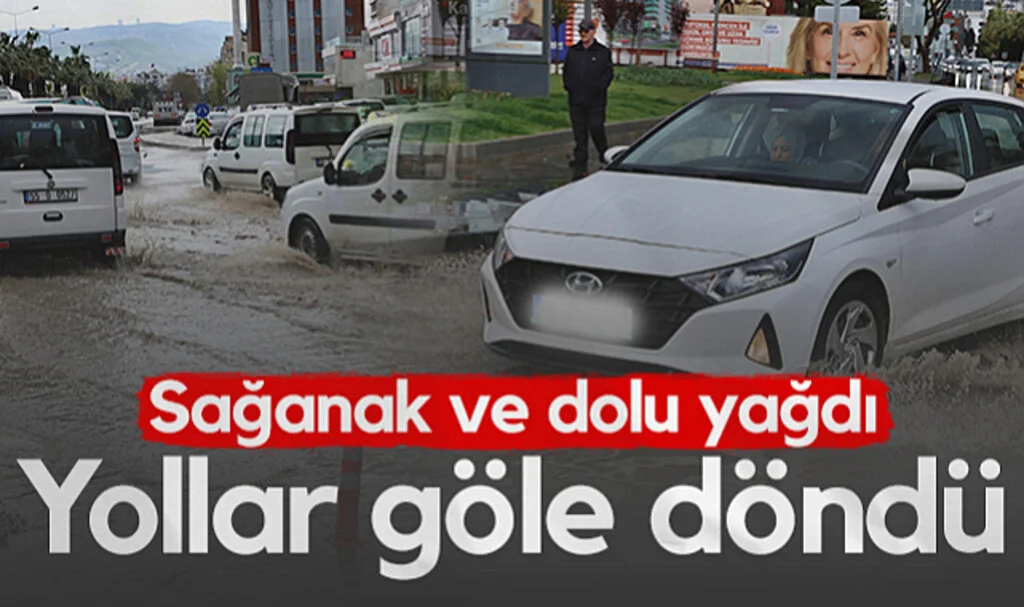 Samsun'da Sağanak ve Dolu Yağdı! Yollar Göle Döndü...