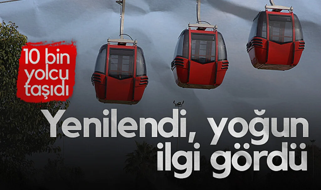 Samsun’da Teleferiğe Bayram Tatilinde Yoğun İlgi: 10 Binden Fazla Yolcu Taşıdı