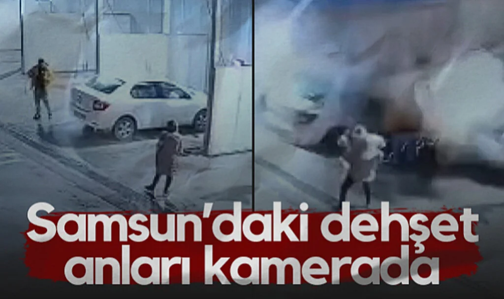 Samsun'daki Heyelan Anı Kameraya Yansıdı