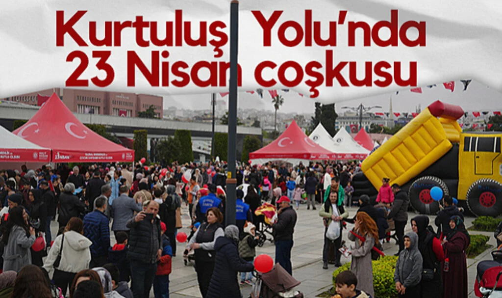 Samsun Kurtuluş Yolu’nda 23 Nisan Coşkusu