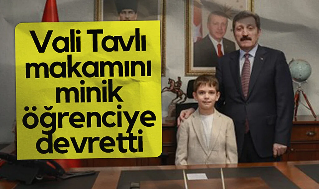 Samsun Valisi Orhan Tavlı, 23 Nisan’da Makamını Minik Öğrenciye Devretti