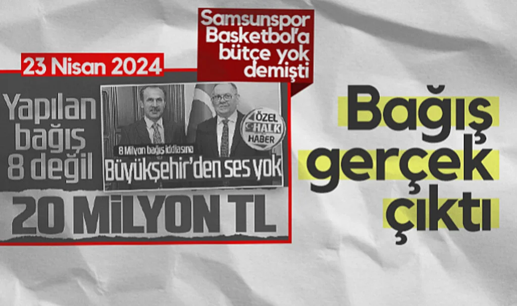 Samsunspor Basketbol'a Bütçe Yok Demişti! Mustafa Demir Döneminde Yapılan 10,5 Milyonluk Bağış Gerçek Çıktı