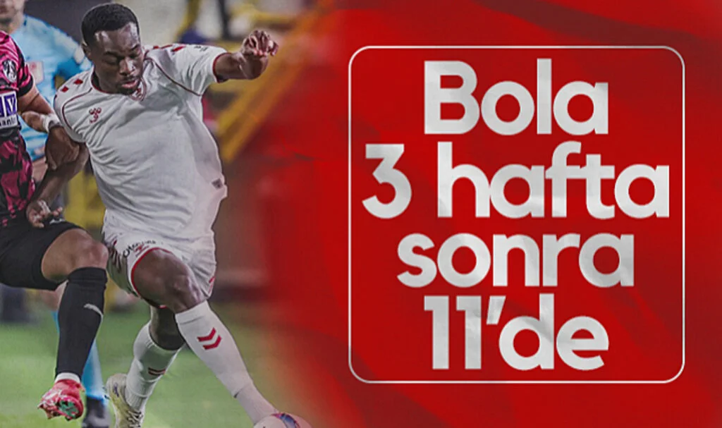 Samsunspor'da Bola 3 Hafta Sonra İlk 11'de