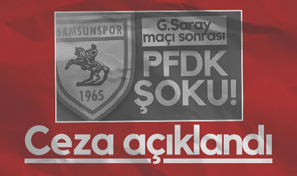 Samsunspor – Galatasaray Maçının PFDK Cezaları Açıklandı