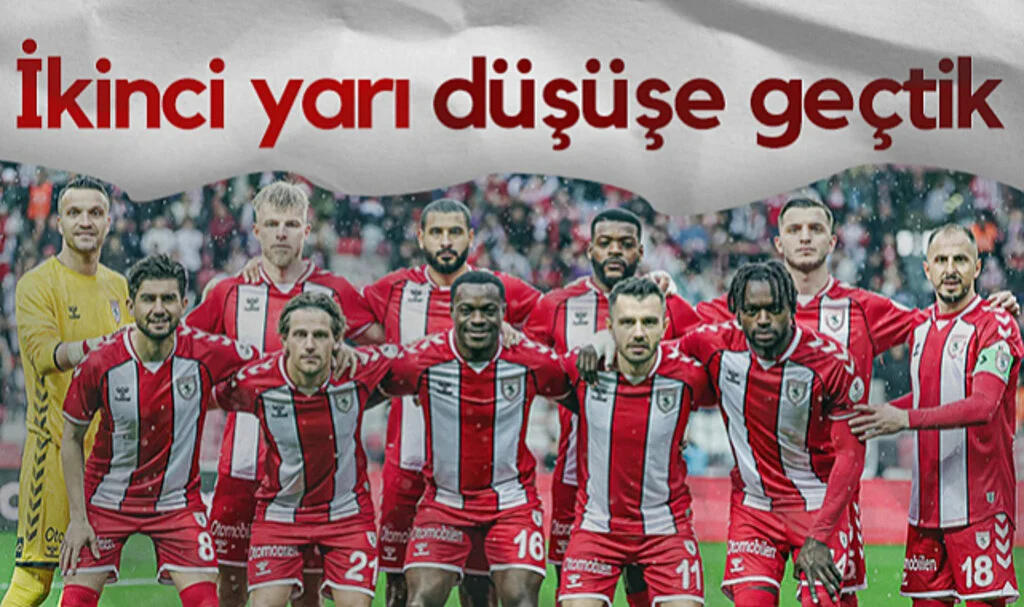 Samsunspor İkinci Yarı Düşüşe Geçti