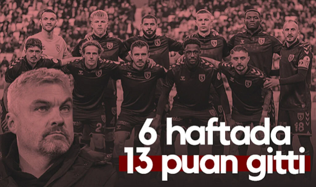 Samsunspor Son 6 Haftada 13 Puan Kaybetti
