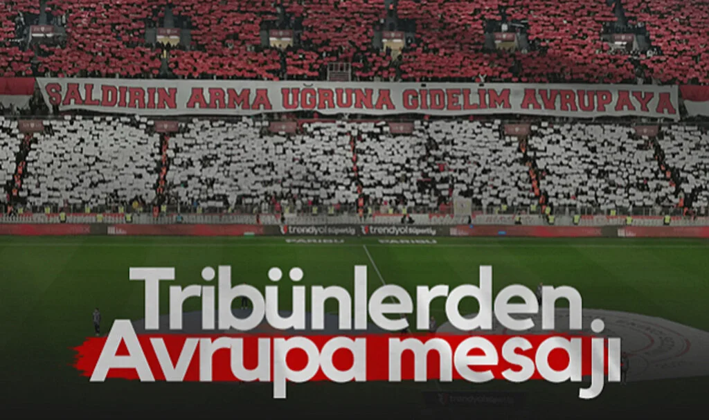 Samsunspor Tribünlerinden Avrupa Mesajı