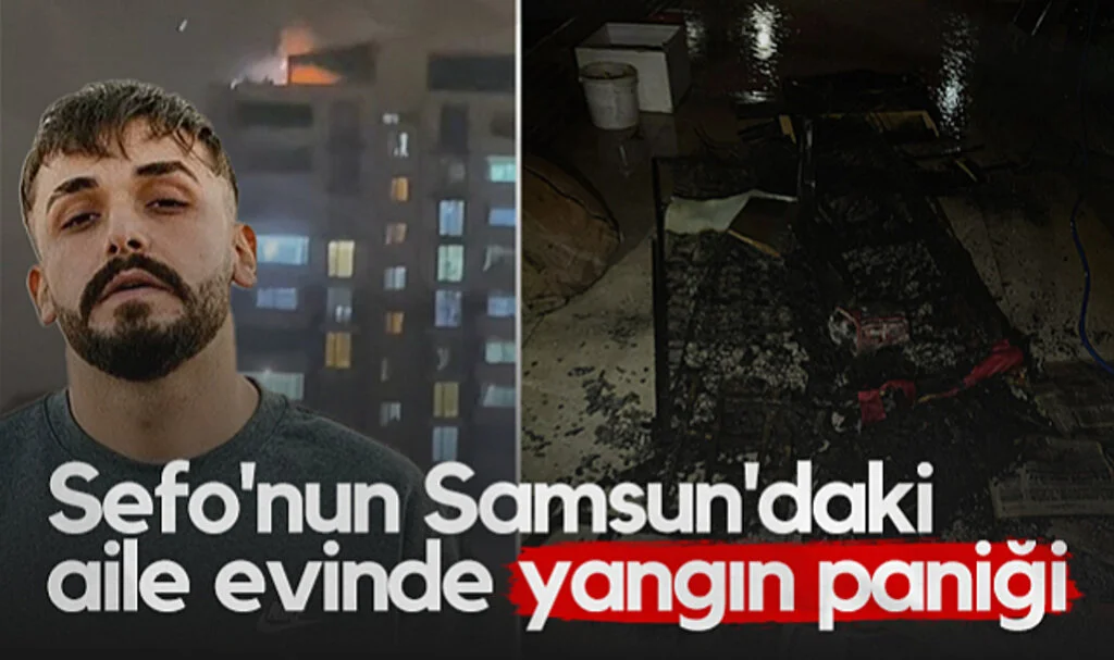 Sefo'nun Samsun'daki Aile Evinde Yangın Paniği