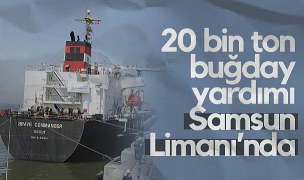 20 Bin Ton Buğday Yardımı Samsun Limanı’nda