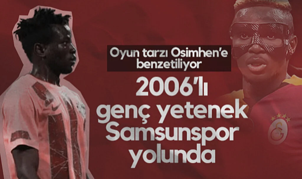 2006'lı Genç Yetenek Samsunspor Yolunda! Oyun Tarzı Osimhen'e Benzetiliyor...