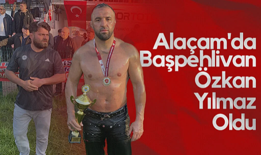 Alaçam'da Başpehlivan Özkan Yılmaz Oldu