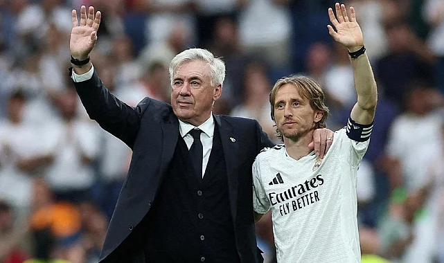Ancelotti ve Modric'e Bernabeu’da Duygusal Veda