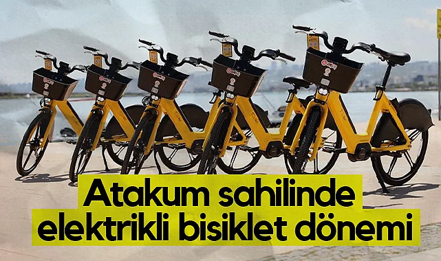 Atakum Sahilinde Elektrikli Bisiklet Dönemi