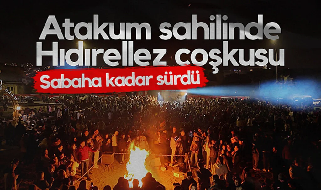 Atakum Sahilinde Hıdırellez Coşkusu Sabaha Kadar Sürdü