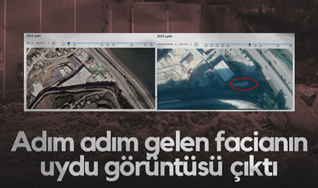 Canik'teki Heyelan Öncesi Kaçak Yapı Uydu Görüntülerine Yansıdı