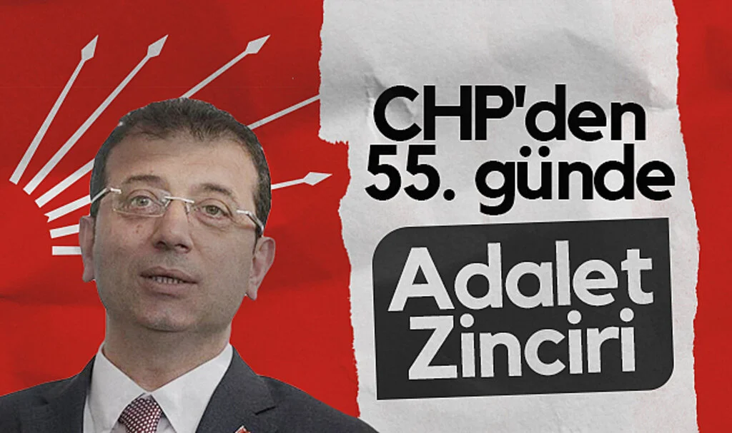 CHP Samsun'dan İmamoğlu İçin 55. Günde Adalet Zinciri