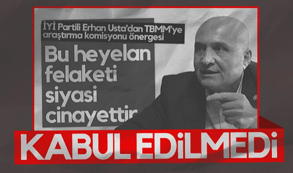 Erhan Usta'nın Samsun'daki Heyelan İçin Araştırma Önergesi TBMM'de Reddedildi