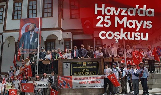 Havza'da 25 Mayıs Coşkusu Törenle Yaşandı