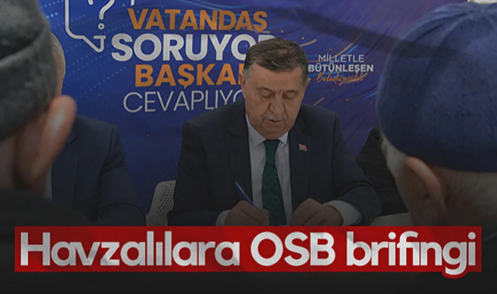 Havza’da OSB Yatırımları Vatandaşla Paylaşıldı