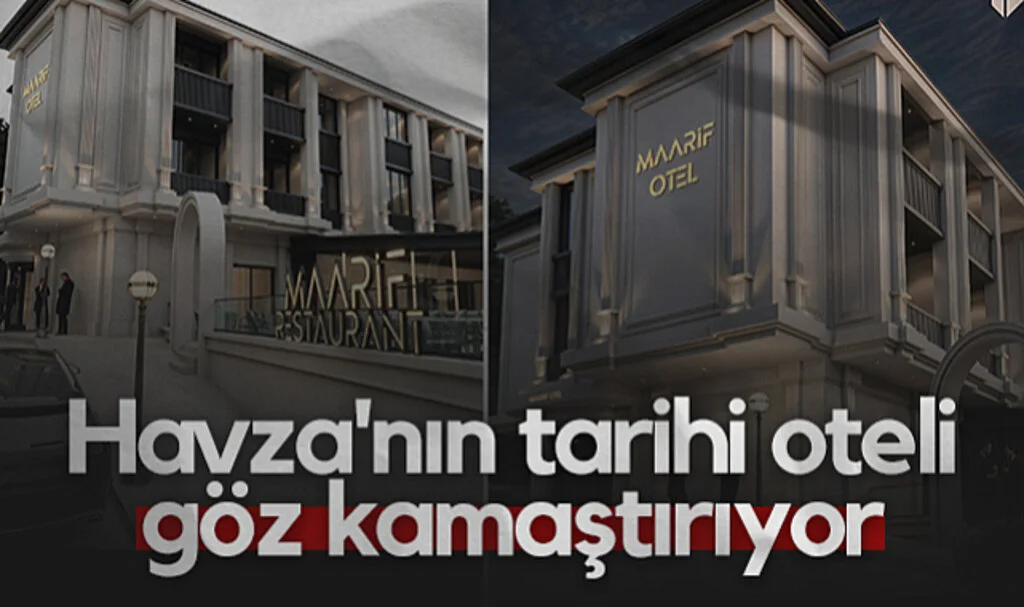 Havza'nın Tarihi Oteli Göz Kamaştırıyor