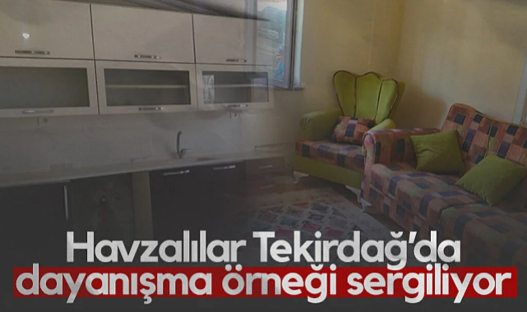 Havzalılar Tekirdağ’da Dayanışma Örneği Sergiliyor