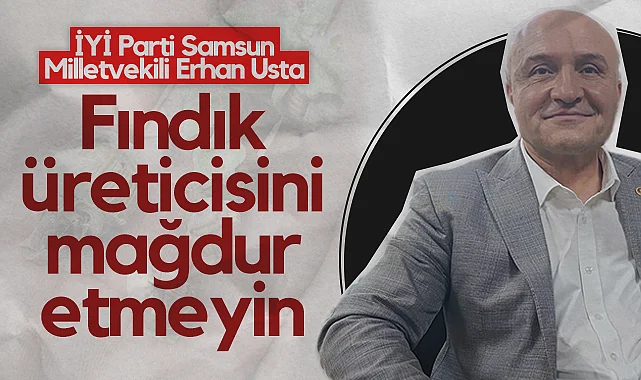 İYİ Parti Samsun Milletvekili Erhan Usta: Fındık Üreticisini Mağdur Etmeyin