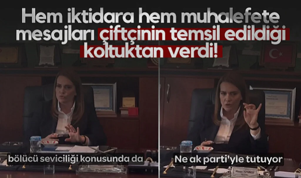 İYİ Partili İmren Nilay Tüfekci Hem İktidara Hem Muhalefete Mesajları Çiftçinin Temsil Edildiği Koltuktan Verdi!