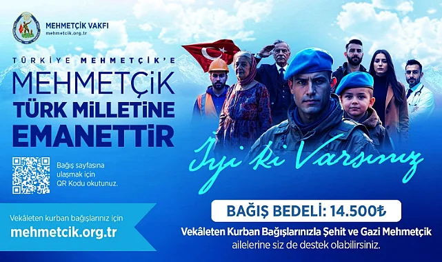 Mehmetçik Vakfı Kurban Bağışı Kabulüne Başladı