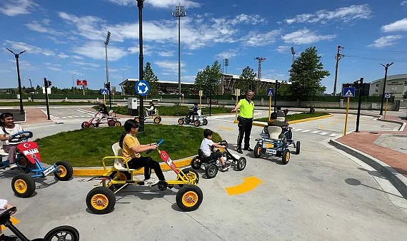Samsun Bafra'da Çocuk Trafik Eğitim Parkı Hizmete Girdi